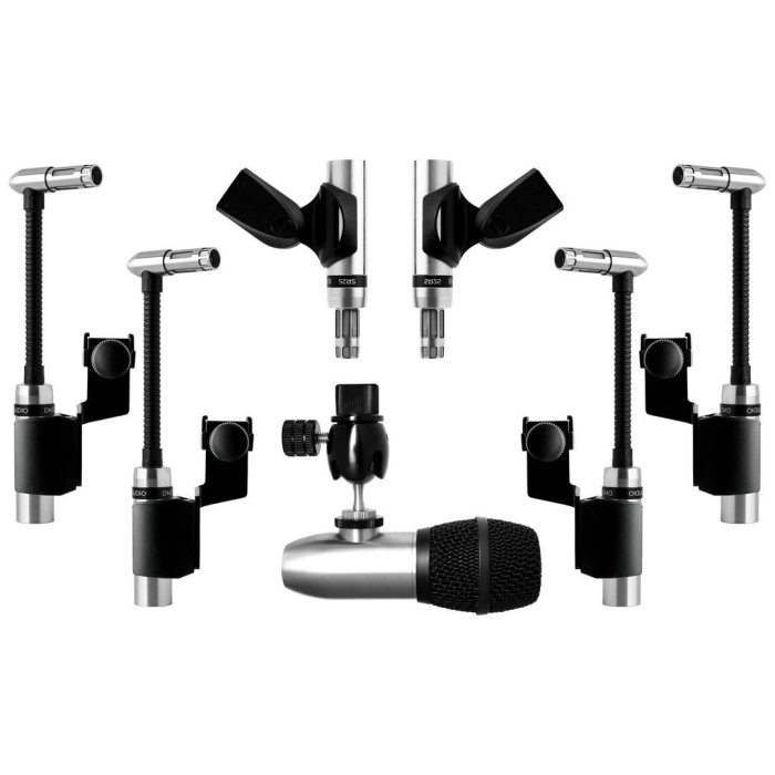 Earthworks 01 0017 DK7 Gen 2 Davul Mikrofon Seti (Profesyonel - Sahne & Stüdyo Kayıt) | 7 Parçalı Kit, Kondenser ve Dinamik Karma Yapı, Yüksek SPL Dayanımı | Kutu Ölçüleri: 350 x 280 x 110 mm